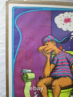 Sometimes Just Sits Stinks Blunt Black Light Vintage Poster 1972 Pot Cng606