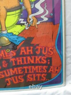 Sometimes Just Sits Stinks Blunt Black Light Vintage Poster 1972 Pot Cng606