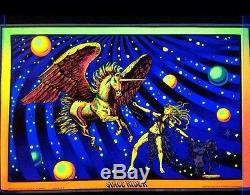 Space Rider Classic Vintage Blacklight Poster Rare Original