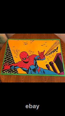 Spiderman The Third Eye Blacklight Poster #4016. 1971 Marvel Poster Spider-man