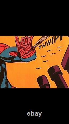 Spiderman The Third Eye Blacklight Poster #4016. 1971 Marvel Poster Spider-man