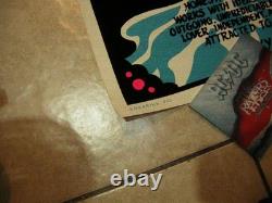 Spirit Of Aquarius Blacklight Poster 1976 Vintage Funky Pretty Afro Girl Velvet