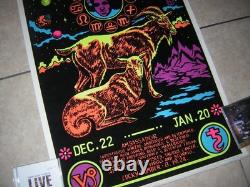 Spirit Of Capicorn Poster Blacklight Flocked 1976 Funky Psychedelic Horoscope