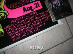 Spirit Of Leo Blacklight Poster 1976 Funky Flocked Horoscope Psychdelic Vintage