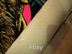 Spirit Of Leo Blacklight Poster 1976 Funky Flocked Horoscope Psychdelic Vintage