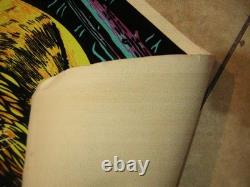 Spirit Of Leo Blacklight Poster 1976 Funky Flocked Horoscope Psychdelic Vintage