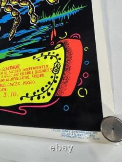 Spirit of Scorpio Zodiac Black Light Poster Vintage 1976 23x35 Original RARE