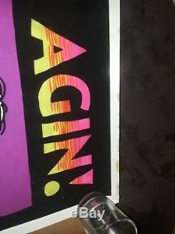 Stoned Agin R. Crumb 1971 Vintage Blacklight Poster VR