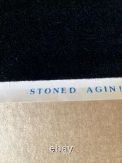 Stoned again original vintage poster blacklight crumb velvet Flocked Marijuana