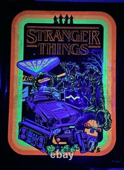 Stranger Things Black light Poster Set