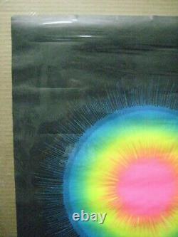 Sun Burst Vintage Black Light Poster 1960's Psychedelic Inv#G4777