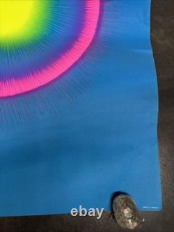 Sun Burst black light poster vintage1969 peace psychedelic C2558