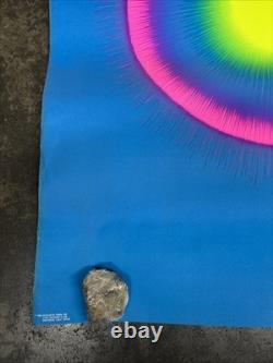 Sun Burst black light poster vintage1969 peace psychedelic C2558