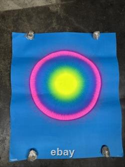 Sun Burst black light poster vintage1969 peace psychedelic C2877