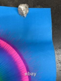 Sun Burst black light poster vintage1969 peace psychedelic C2877