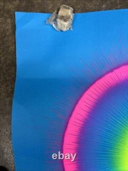 Sun Burst black light poster vintage1969 peace psychedelic C2877