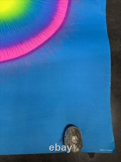 Sun Burst black light poster vintage1969 peace psychedelic C2877