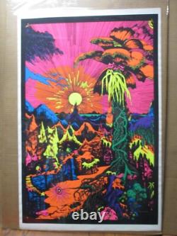 Sunrise Lost Horizons black light Poster 1969 A Mattila 19531