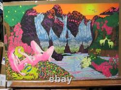 Super Eden Vintage black light Poster Vintage 1971 Garden Psychedelic 14137