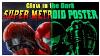 Super Metroid Signed Glow In The Dark Poster Print Le Collection Highlight