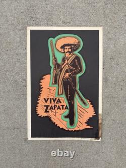 Super Rare Viva Zapata Vintage Black Light Poster One Stop Posters Los Angeles