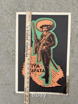 Super Rare Viva Zapata Vintage Black Light Poster One Stop Posters Los Angeles