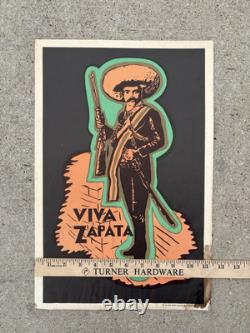 Super Rare Viva Zapata Vintage Black Light Poster One Stop Posters Los Angeles