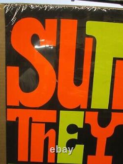Suppose the gave a war and nobody came Vintage 1969 black light poster 17802