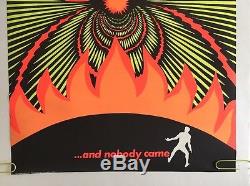 Suppose they gave a war nobody came Vintage Black Light Poster Anti-War Peace 69
