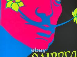 Surrealism Is Myself Vintage 1969 Salvador Dali Headshop Blacklight Poster -nice