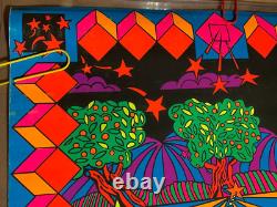 TERRESTIAL GARDEN VINTAGE 1971 BLACKLIGHT POSTER By THE THIRD EYE -NICE! #650