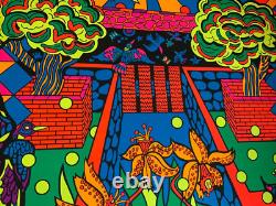 TERRESTIAL GARDEN VINTAGE 1971 BLACKLIGHT POSTER By THE THIRD EYE -NICE! #650