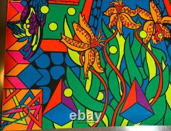 TERRESTIAL GARDEN VINTAGE 1971 BLACKLIGHT POSTER By THE THIRD EYE -NICE! #650