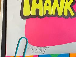 THANK GOD IT'S FRIDAY VINTAGE 1973 BLACKLIGHT POSTER By AA SALES -NICE