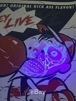 THEY LIVE Secret Poster Print-#4/40-Piper/David/Foster JSA SIGNED-with Blacklight
