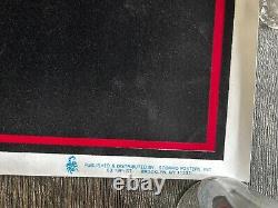 THE CROW Movie Logo Vintage Flocked Blacklight Poster 1994 Brandon Lee