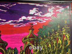 THE GARDEN VINTAGE 1970 BLACKLIGHT POSTER SUNSET MARKETING By Dick Dagres -NICE