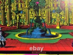 THE GARDEN VINTAGE 1970 BLACKLIGHT POSTER SUNSET MARKETING By Dick Dagres -NICE