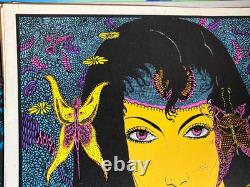 THE OCCULT VINTAGE 1970 BLACKLIGHT CELESTIAL ARTS POSTER By VINCENT NAPOLI