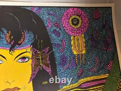 THE OCCULT VINTAGE 1970 BLACKLIGHT CELESTIAL ARTS POSTER By VINCENT NAPOLI