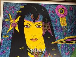 THE OCCULT VINTAGE 1970 BLACKLIGHT CELESTIAL ARTS POSTER By VINCENT NAPOLI