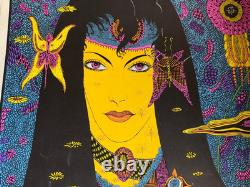 THE OCCULT VINTAGE 1970 BLACKLIGHT CELESTIAL ARTS POSTER By VINCENT NAPOLI