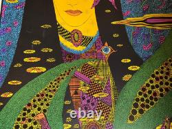 THE OCCULT VINTAGE 1970 BLACKLIGHT CELESTIAL ARTS POSTER By VINCENT NAPOLI