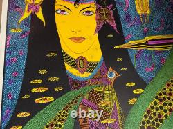 THE OCCULT VINTAGE 1970 BLACKLIGHT CELESTIAL ARTS POSTER By VINCENT NAPOLI