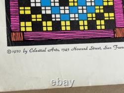 THE OCCULT VINTAGE 1970 BLACKLIGHT CELESTIAL ARTS POSTER By VINCENT NAPOLI