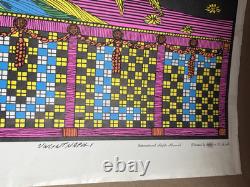 THE OCCULT VINTAGE 1970 BLACKLIGHT CELESTIAL ARTS POSTER By VINCENT NAPOLI