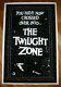 The Twilight Zone, Vintage 1989 Flocked Black Light Velvet Glow Poster
