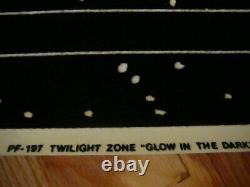 THE TWILIGHT ZONE, Vintage 1989 Flocked Black Light Velvet Glow Poster