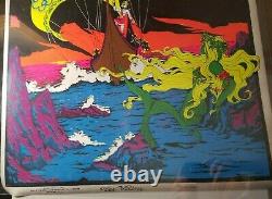 THE VIKING 1971 VINTAGE PSYCHEDELIC POSTER By STAR CITY NICE 28x40