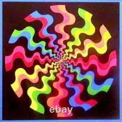 THE WHEEL Original Vintage BLACKLIGHT POSTER By A. Sirkia WOW